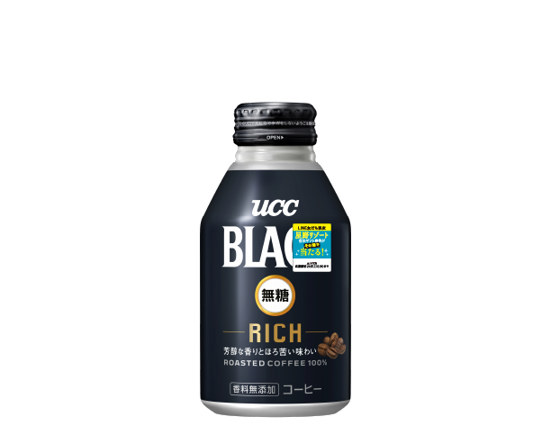 UCC BLACK無糖 RICH リキャップ缶275g