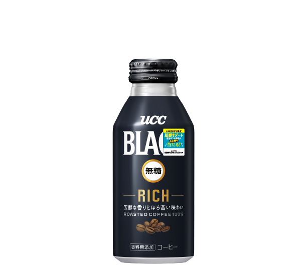 UCC BLACK無糖 RICH リキャップ缶375g
