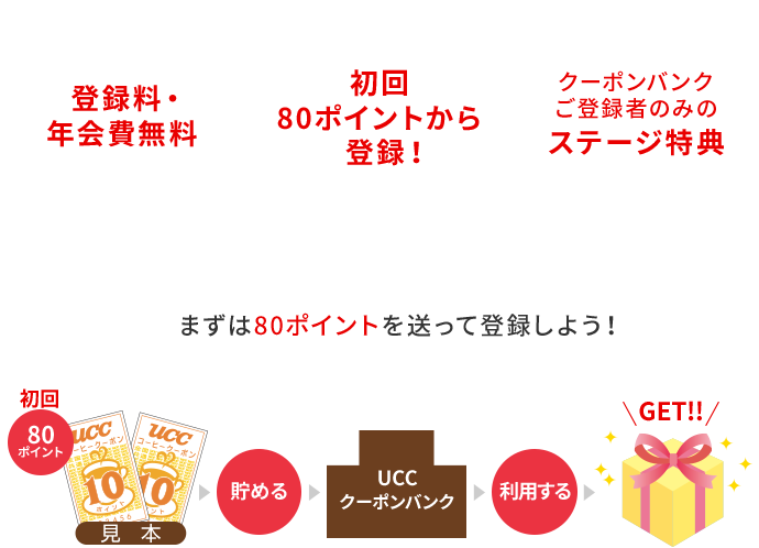 クーポンバンクについて | UCCコーヒークーポン | コーヒーはUCC上島珈琲