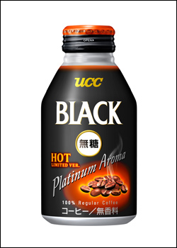 UCC BLACK無糖プラチナアロマHOT LIMITED VER.リキャップ缶275g