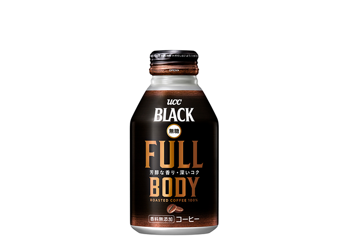 ブラック無糖缶コーヒーのパイオニアブランド『UCC BLACK無糖』容器