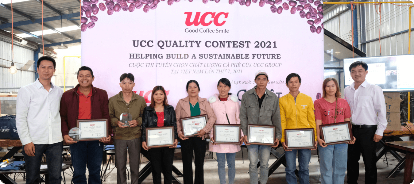 UCC品質コンテスト、ベトナムの表彰式の様子