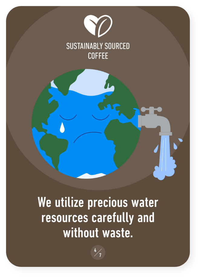 We utilize precious water resources carefully and without waste.