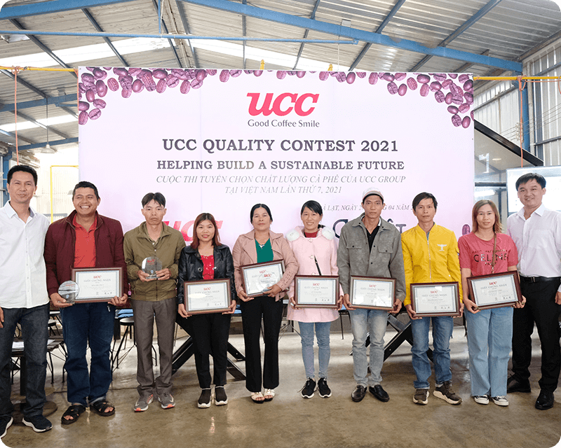 UCC品質コンテスト、ベトナムの表彰式の様子