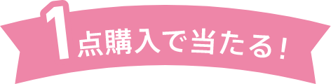 1点購入で当たる！