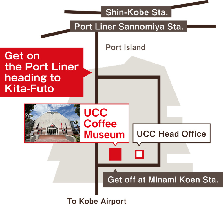 UCC Coffee Museum Access Map