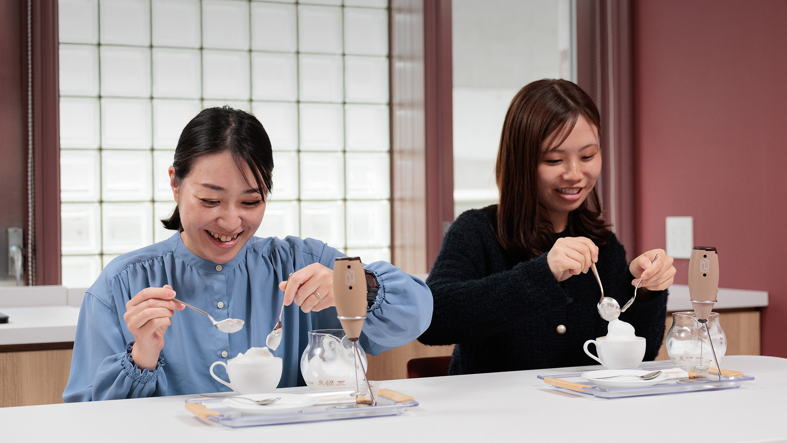 3Dラテアート体験の様子
