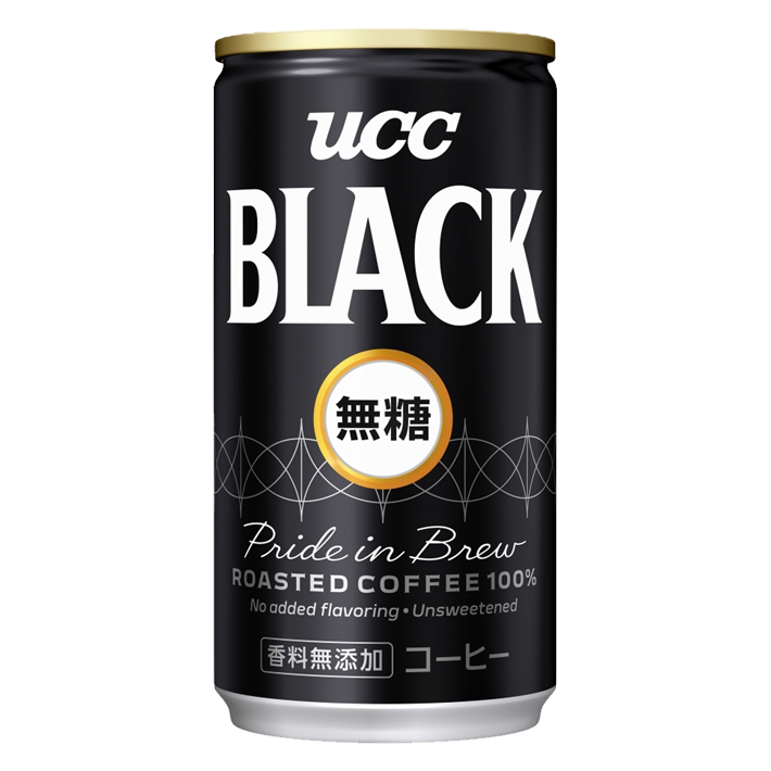 BLACK無糖 缶185g | コーヒーはUCC上島珈琲