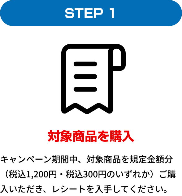 対象商品を購入