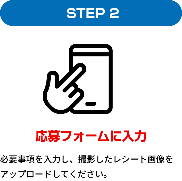 応募フォームに入力